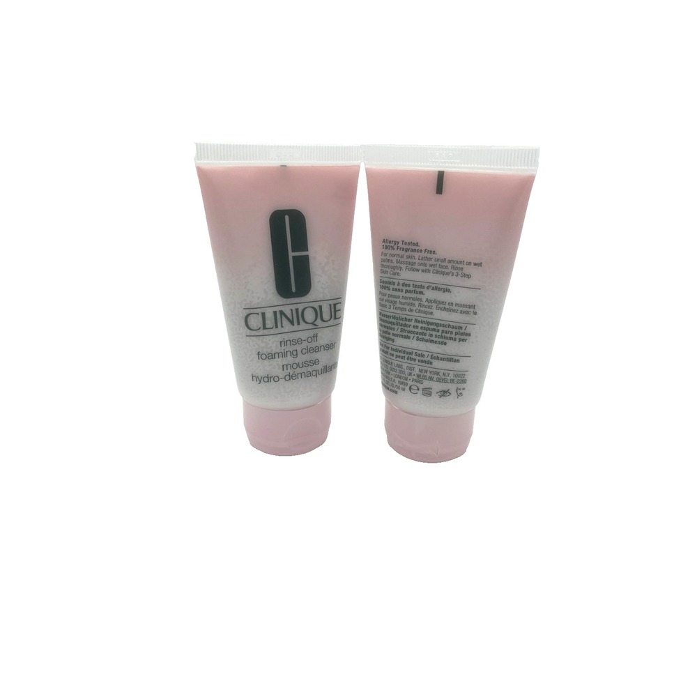Clinique Rinse off‎ Foaming Cleanser Mousse 1.7 Fl oz / 50ml x Set of 2
